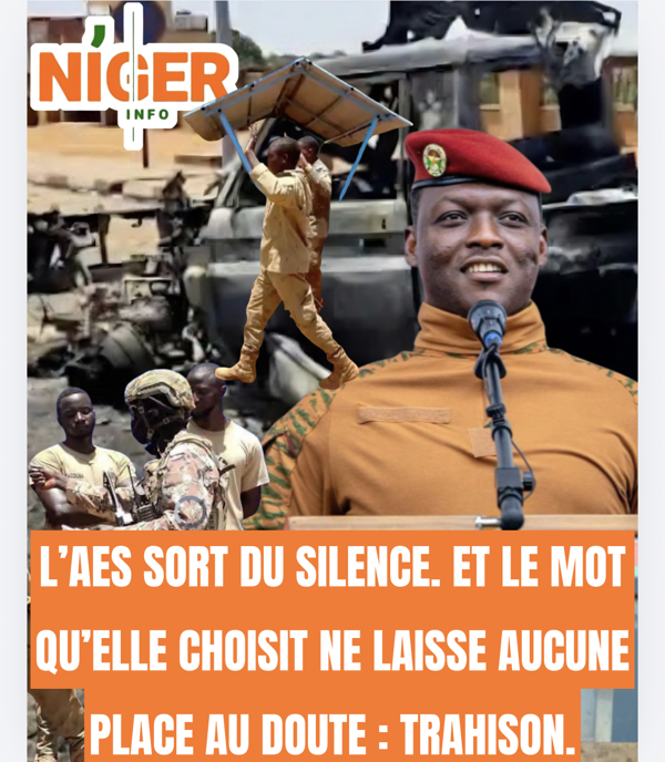 « TRAHISON » À NIAMEY : L'AES SORT DU SILENCE